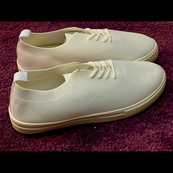 NEW FRENCH CONNECTION- Knit White Sneakers for Men (43) - Picture 2 of 5